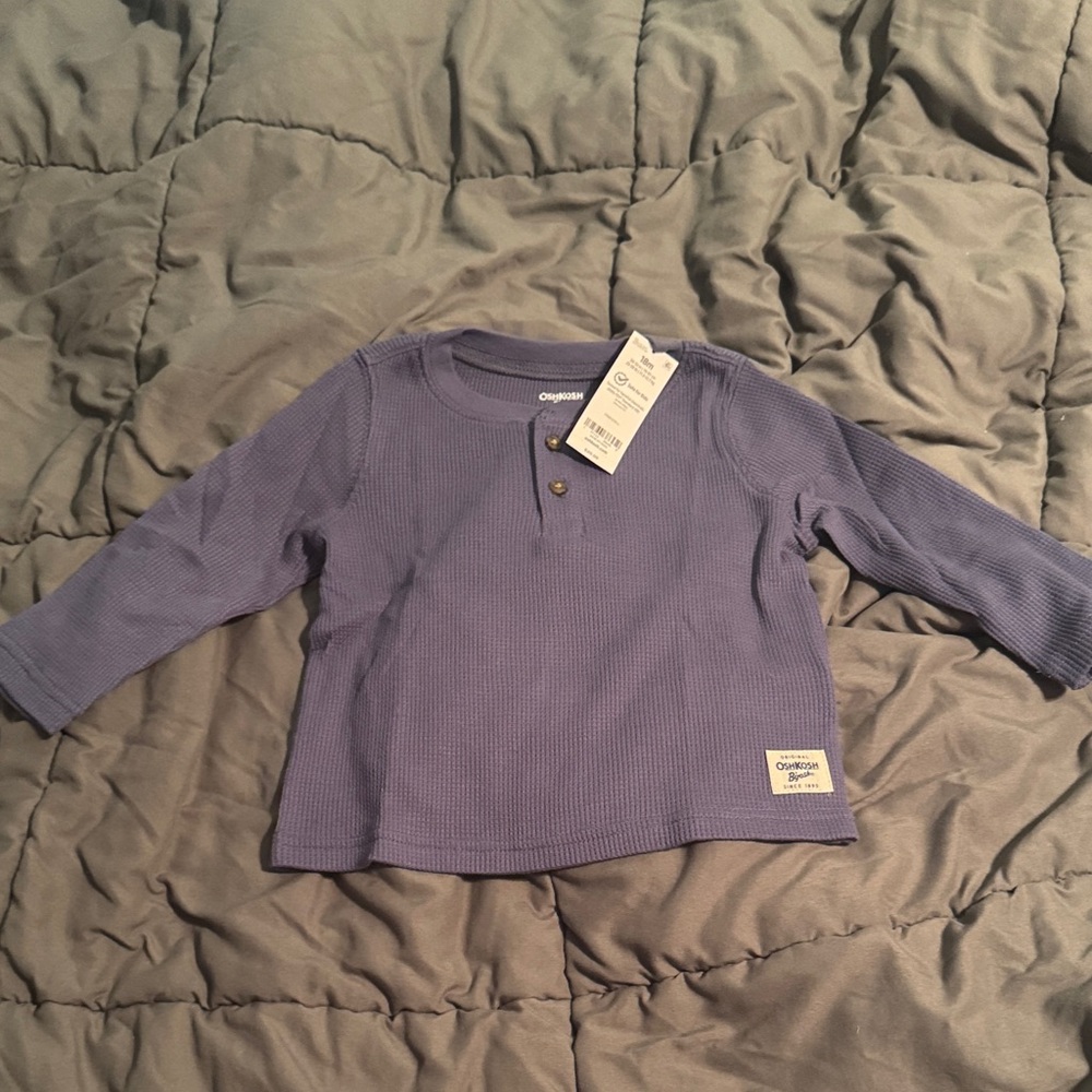 OshKosh B'gosh Dark Blue Long Sleeve Tee